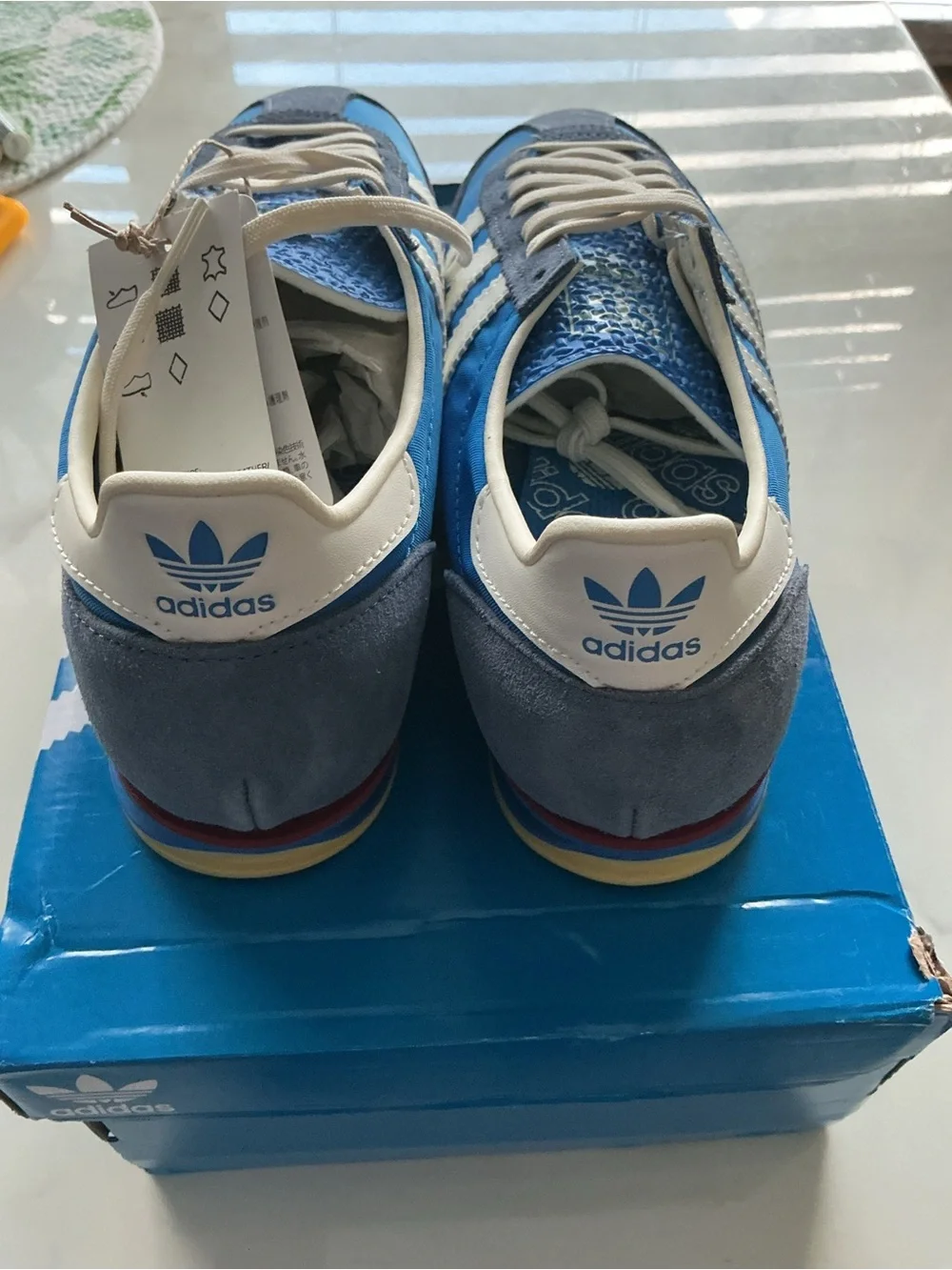 adidas SL72  Blue & White Inspired Sneakers JS0255 brand new in box women’s 9